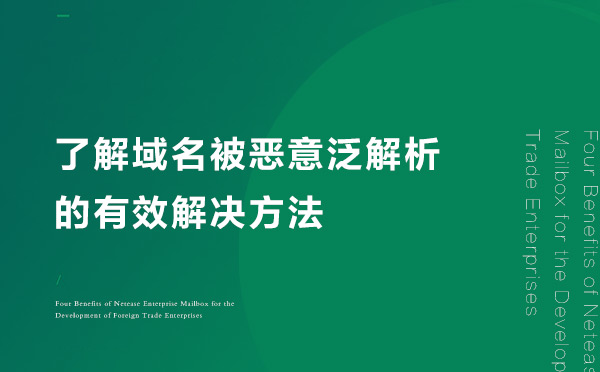 了解域名被恶意泛解析的有效解决方法
